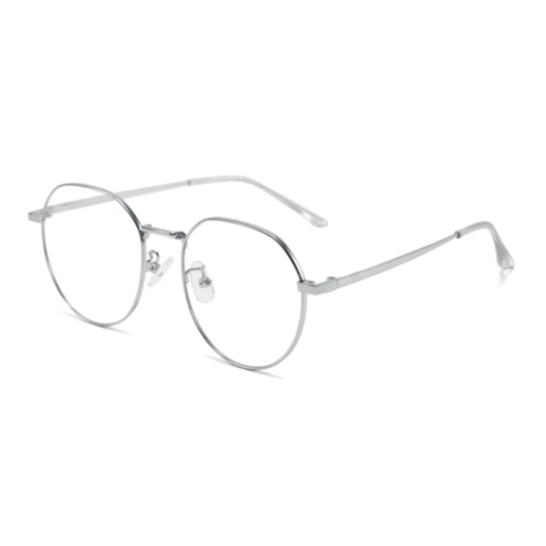 Modern Round Geometric Metal Glasses Frames (Model 600048) – Rose Gold, Silver, Black